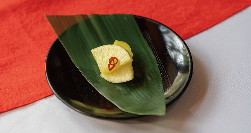 沖縄たくあん（大根のウッチン漬け）　松風苑